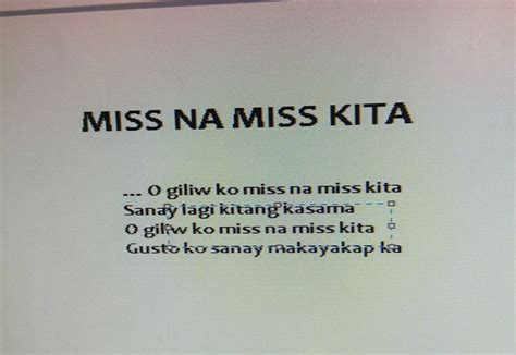 miss na kita in kapampangan